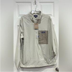 Patagonia Men's XL Outdoor Everyday Marsupial Jacket Pelican Cream Tan NWT